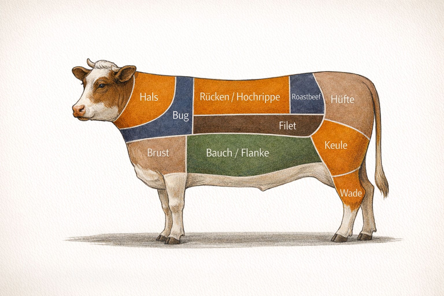Butcher Cuts beim Rind: Die wichtigsten Teilstücke im Überblick 1 Butcher Cuts beim Rind: Die wichtigsten Teilstücke im Überblick